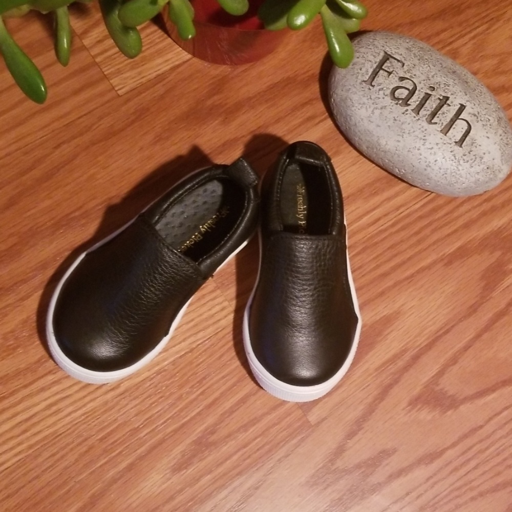 Freshly Picked Black Kids Sneakers